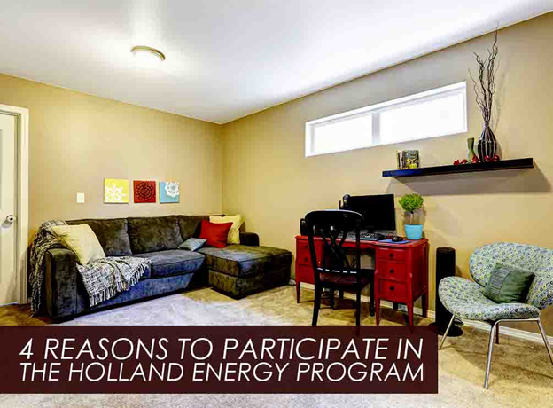 4 reasons to participate in the holland energy program, basement with window