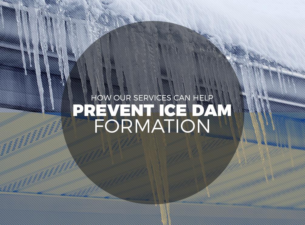 prevent ice dam formation icicles from gutter