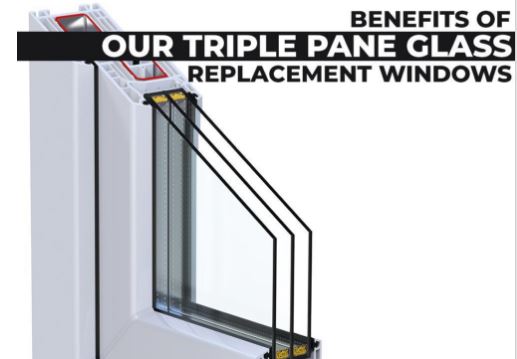 benefits of our triple pane glass replacement windows