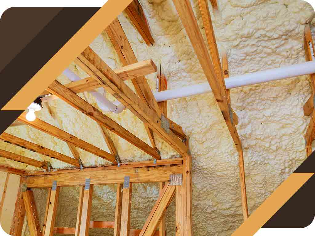 spray foam insulation in unfinished attic
