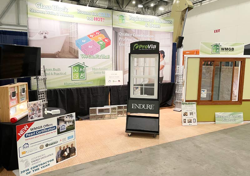 wmgb expo booth at the grand rapids remodeling and new home show