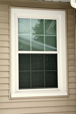 Excalibur Double-Hung Window Wrapped In White